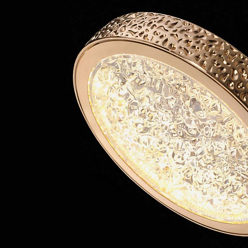 Luminária Pendente Crystal Halo Detalhe Rosé Gold | TrendHaus - Decoração para Casa