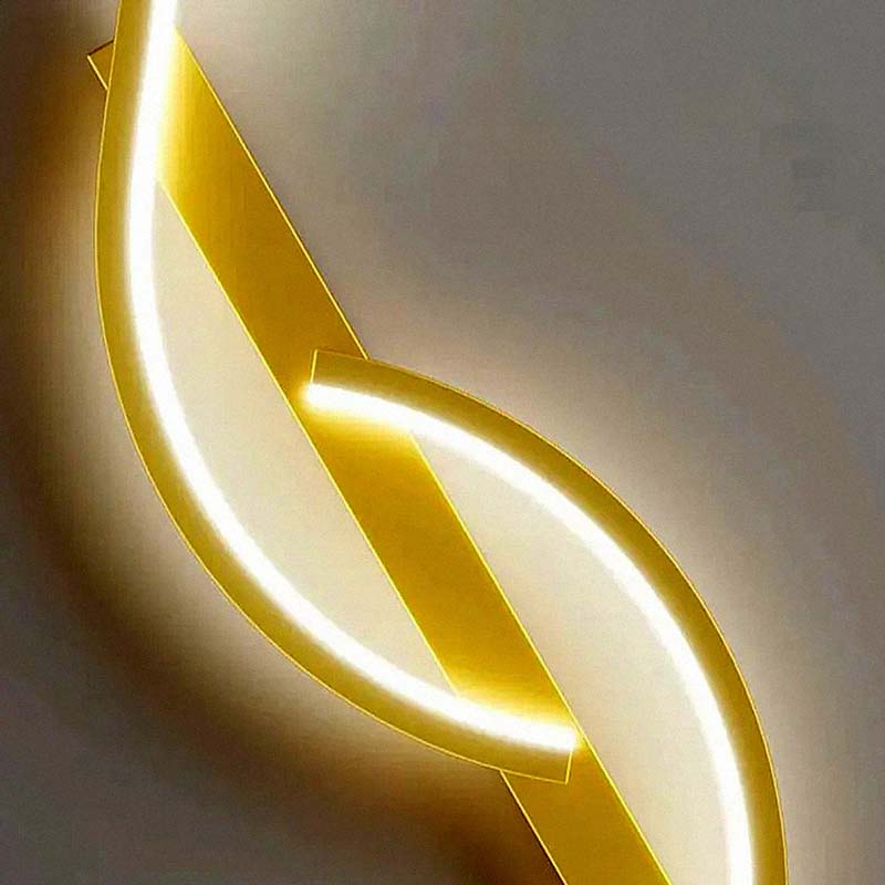 Luminária de Parede Arandela Double S Dourada - Detalhe | TrendHaus - Decoração para Casa