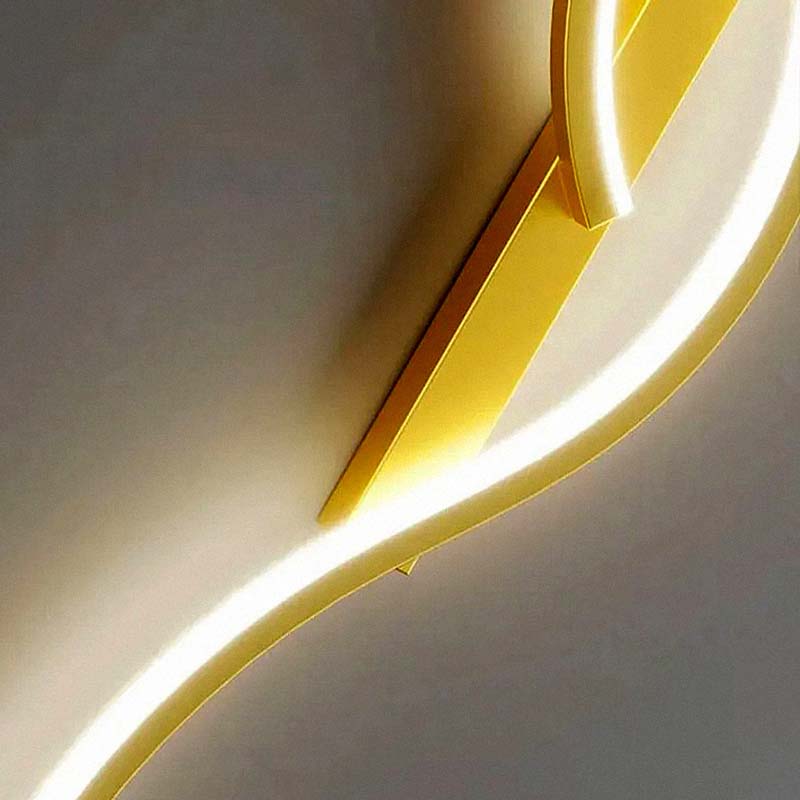 Luminária de Parede Arandela Double S Dourada - Detalhe 2 | TrendHaus - Decoração para Casa