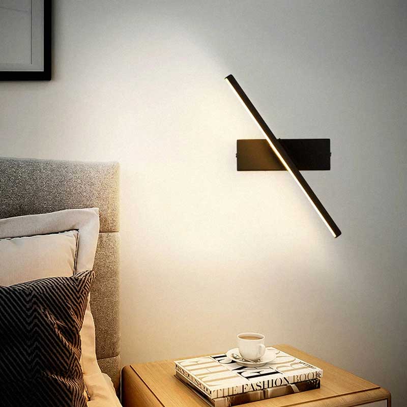 Luminária de Parede Arandela Rotate Preta Decora Quarto 2 | TrendHaus - Decoração para Casa