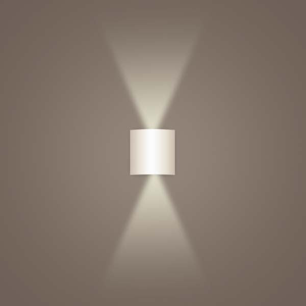 Luminária de Parede Arandela Aluminum Branca 4W | TrendHaus - Decoração para Casa
