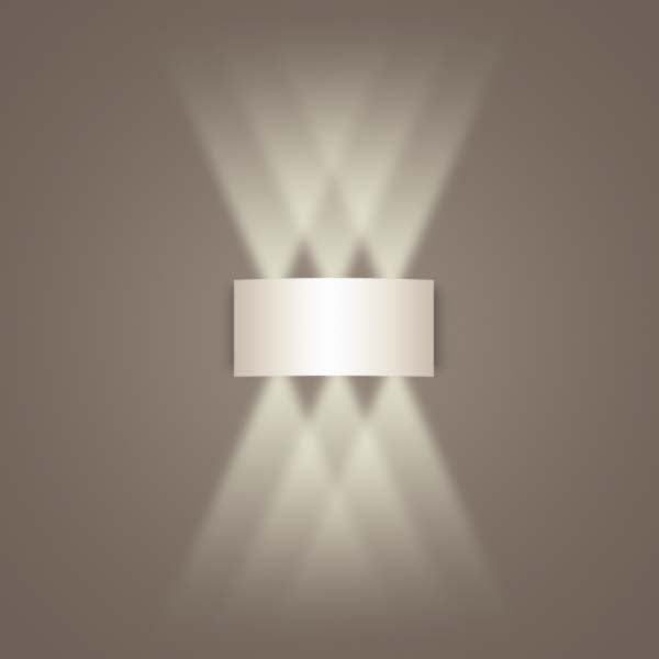 Luminária de Parede Arandela Aluminum Branca 6W | TrendHaus - Decoração para Casa
