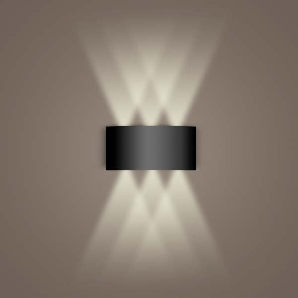 Luminária de Parede Arandela Aluminum Preta 6W  | TrendHaus - Decoração para Casa