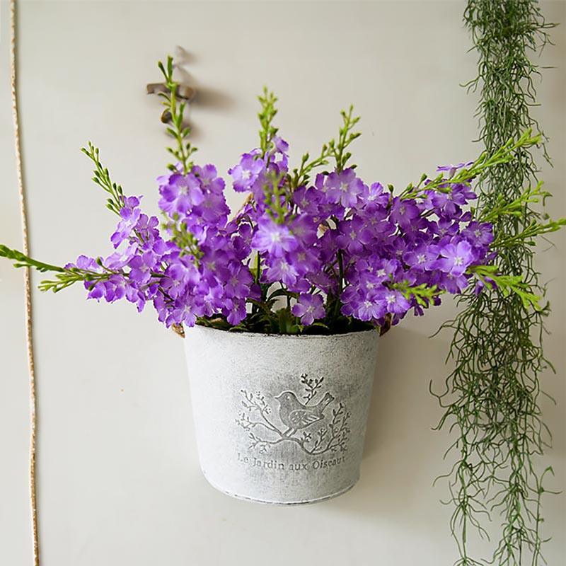 Vaso Decorativo Balde Rústico Provence nas Violeta | TrendHaus - Decoração para Casa