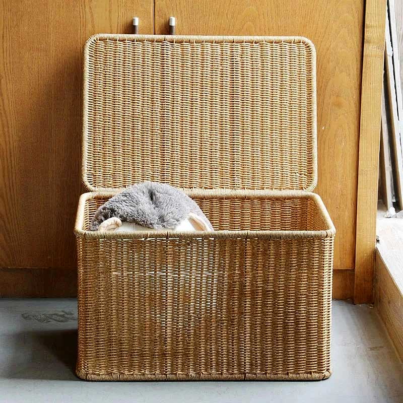 Cesto Organizador com Tampa Panier para Brinquedos | TrendHaus - Decoração para Casa