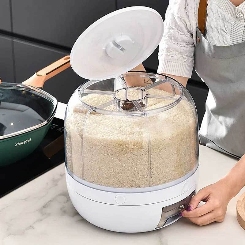 Dispenser Giratório de Alimentos e Cereais 360º 2 | TrendHaus - Decoração para Casa