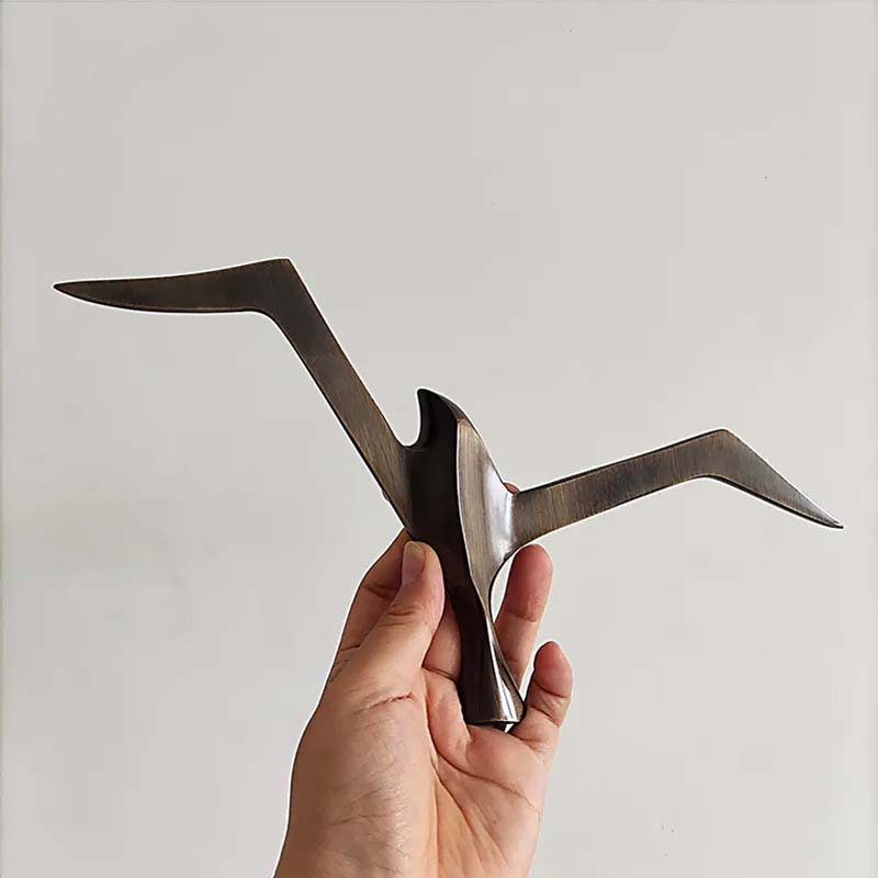 Escultura de Parede em Metal Gaivotas | TrendHaus - Decoração para Casa 03