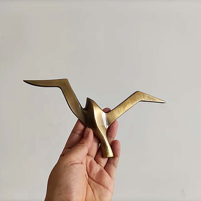 Escultura de Parede em Metal Gaivotas | TrendHaus - Decoração para Casa 02