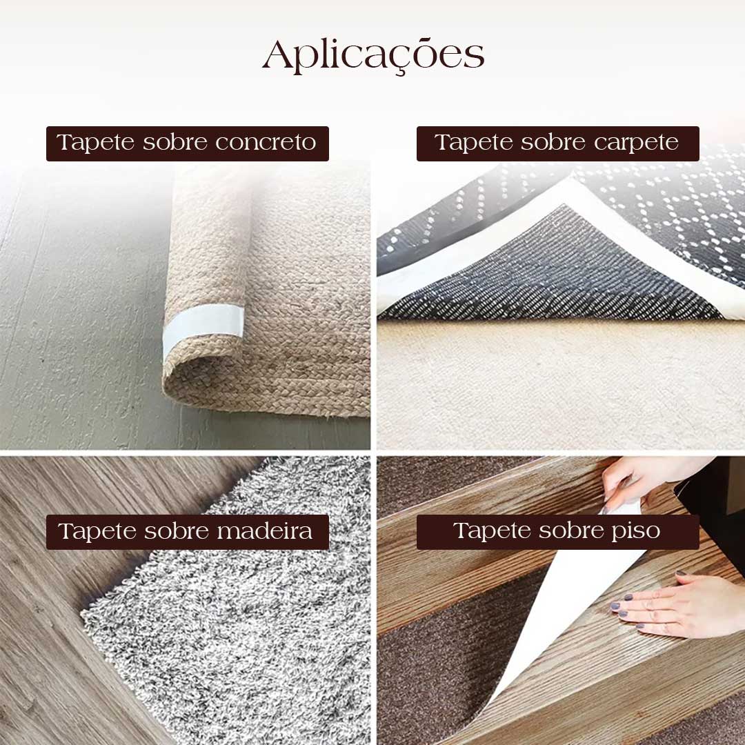 Fita Antiderrapante para Tapetes e Passadeiras Aplicações | TrendHaus Decoração para Casa