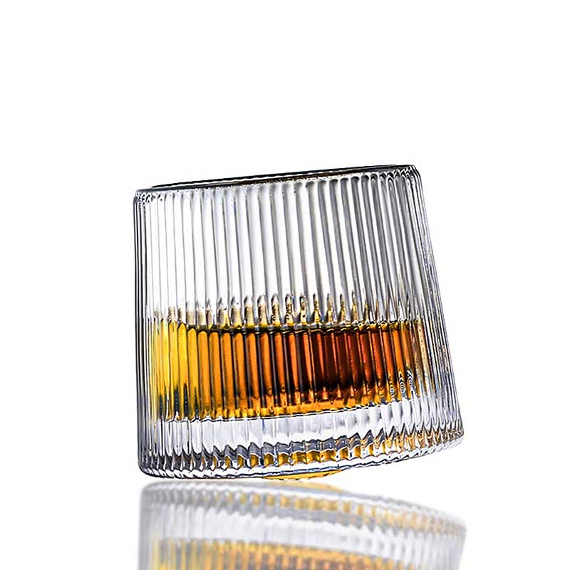 Jogo de Copos de Whisky Rotativos Stripe 03 - Presente para o Dia dos Pais | TrendHaus - Decoração para Casa