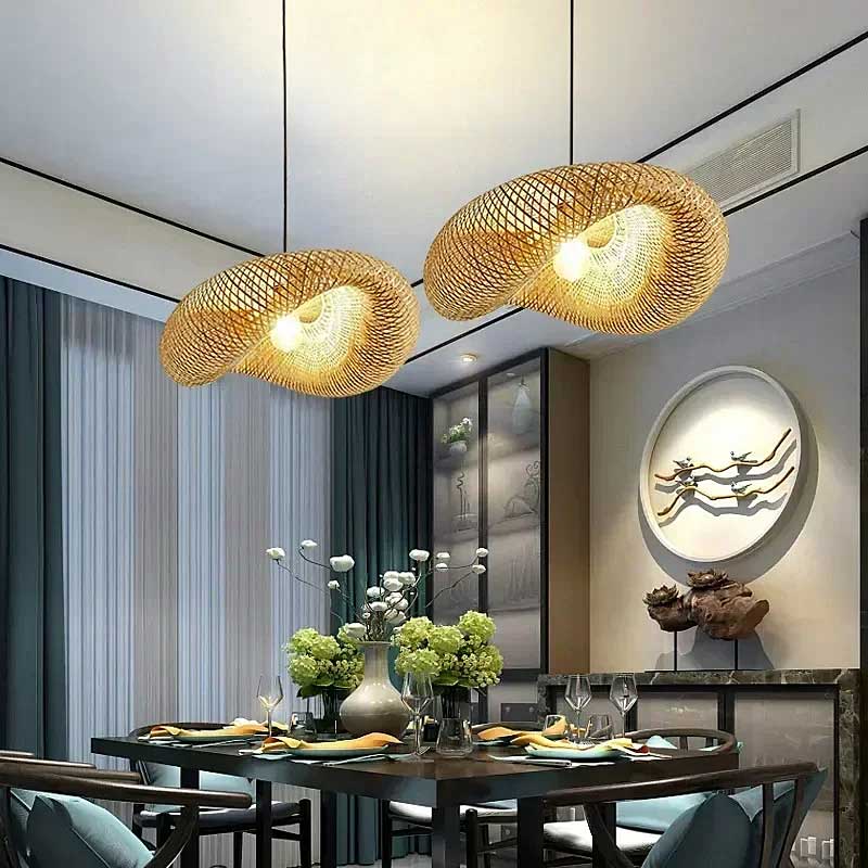 Luminária Pendente de Palha Orient Padang 6 | TrendHaus - Decoração para Casa