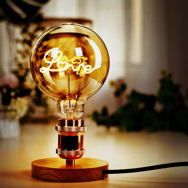 Luminária de Mesa Vintage Bulb Love | TrendHaus - Decoração para Casa