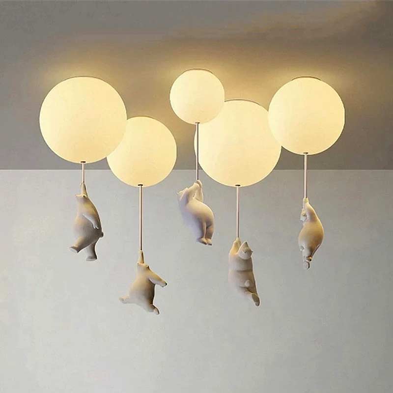 Luminárias de Teto Lustres Ursinhos Luas | TrendHaus - Decoração para Casa