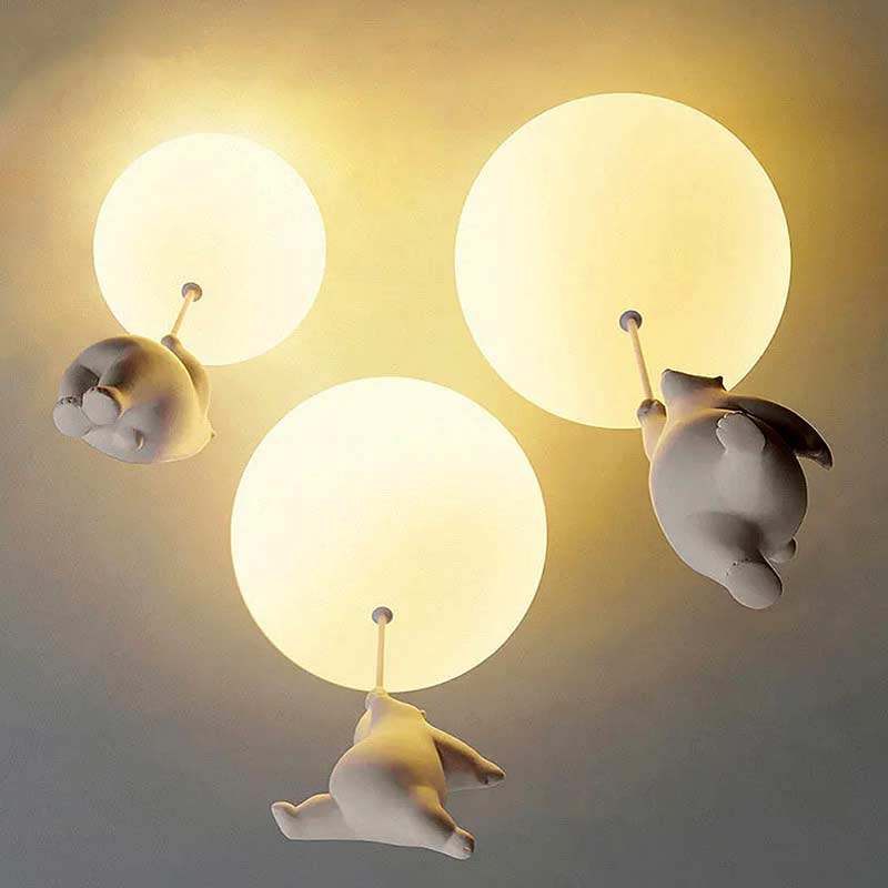 Luminárias de Teto Lustres Ursinhos Luas - Decoram Sala | TrendHaus - Decoração para Casa