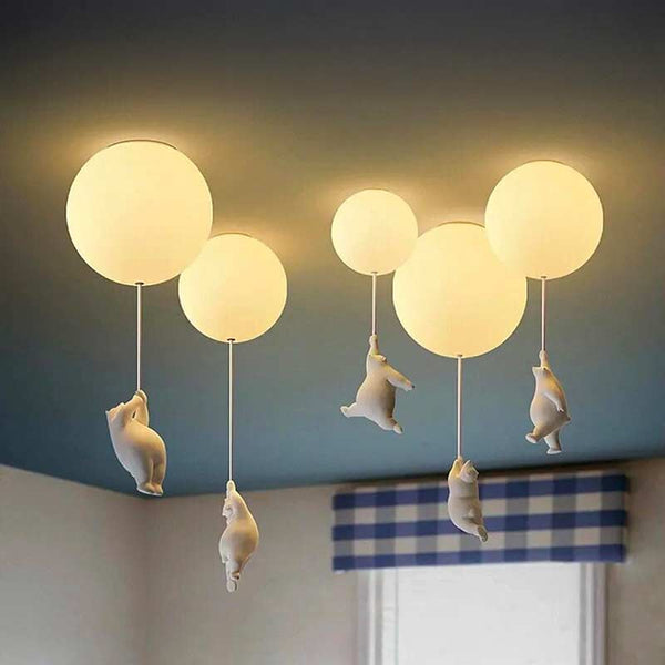 Luminárias de Teto Lustres Ursinhos Luas - Decoram Quarto Infantil | TrendHaus - Decoração para Casa
