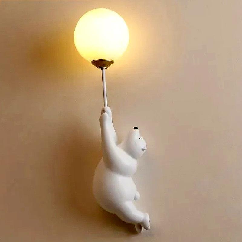 Luminária de Parede Ursinho Lua Branca Único | TrendHaus - Decoração para Casa