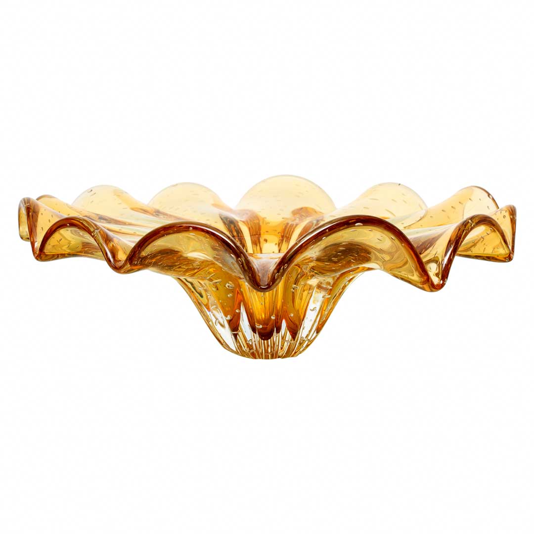 Murano Centro de Mesa Yara Âmbar 4 | TrendHaus - Decoração para Casa