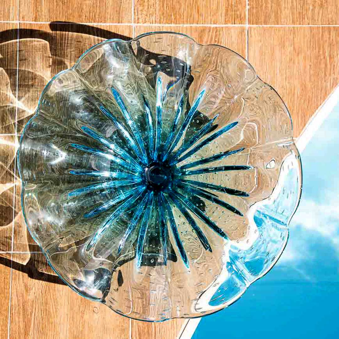 Murano Centro de Mesa Yara Aquamarine 4 | TrendHaus - Decoração para Casa