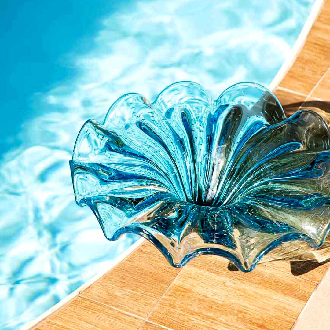 Murano Centro de Mesa Yara Aquamarine 6 | TrendHaus - Decoração para Casa