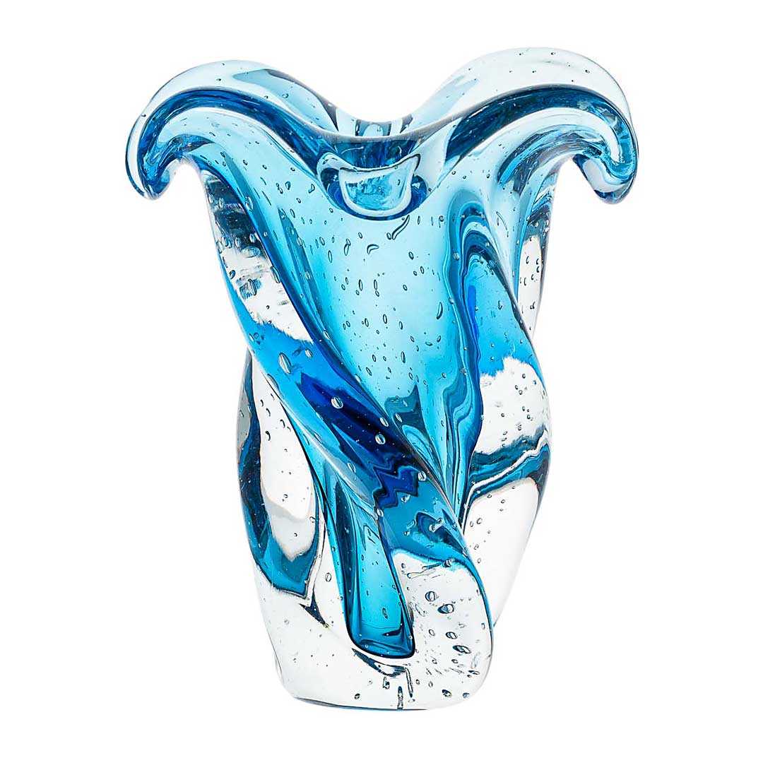 Murano Vaso Decorativo Argus Aquamarine | TrendHaus - Decoração para Casa