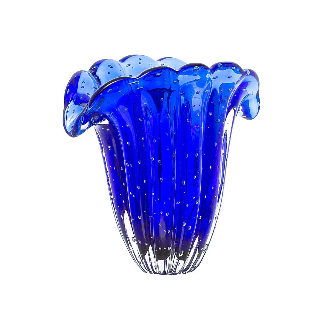 Murano Vaso Decorativo Firenze Azul Safira 2 | TrendHaus - Decoração para Casa