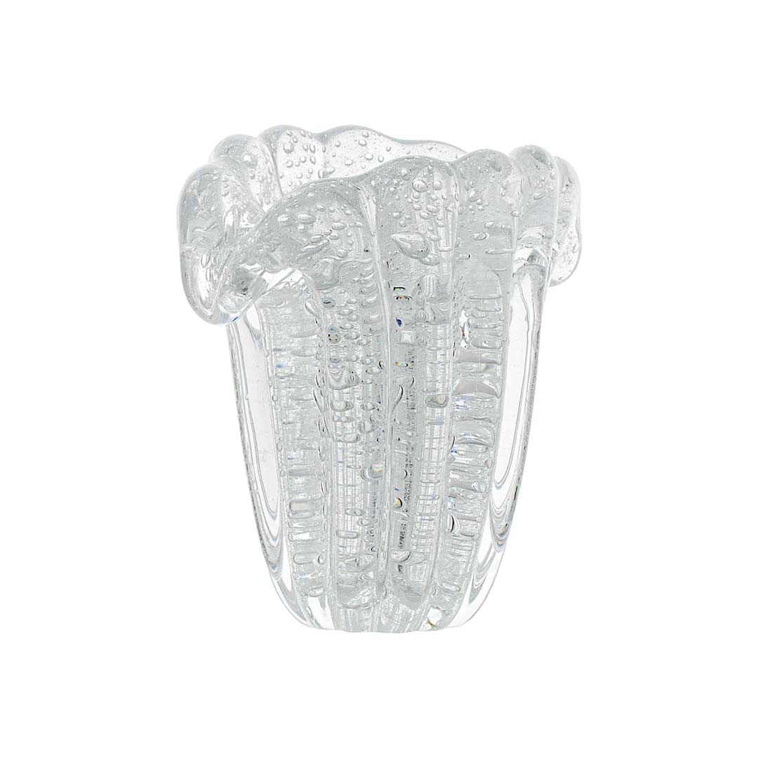 Murano Vaso Decorativo Firenze Transparente Ice 2 | TrendHaus - Decoração para Casa