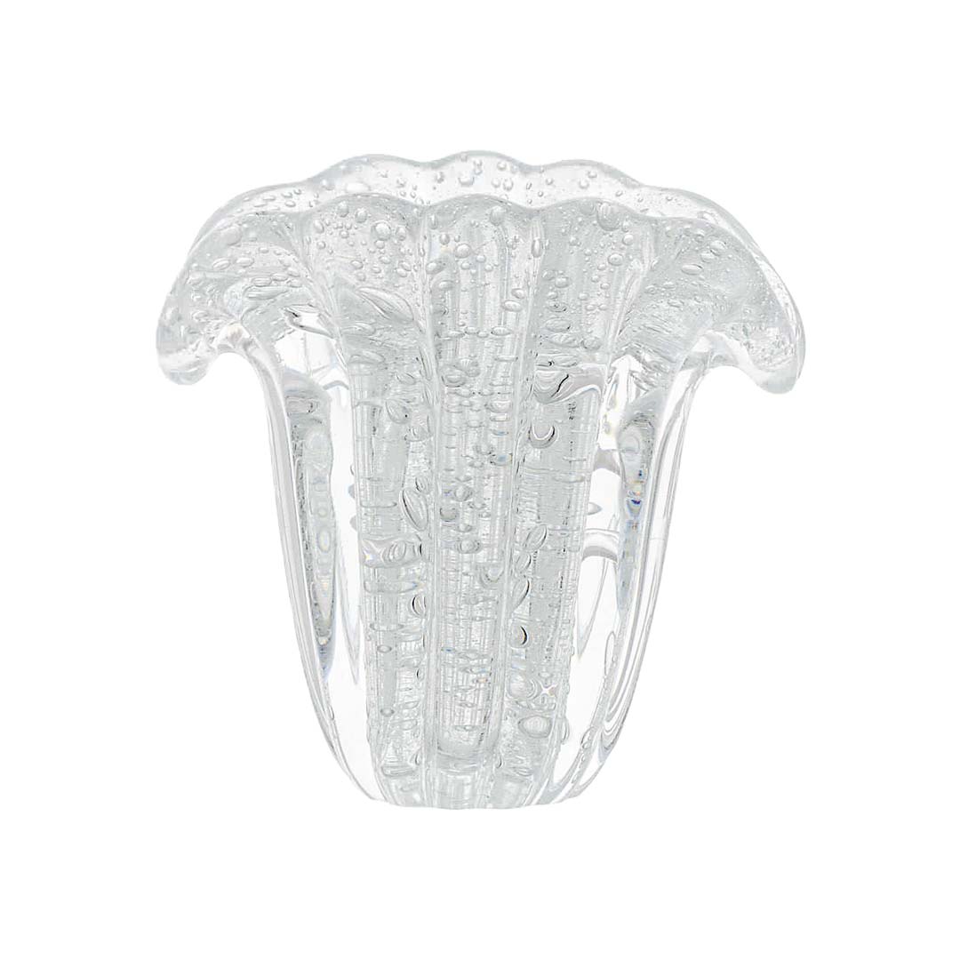 Murano Vaso Decorativo Firenze Transparente Ice 3 | TrendHaus - Decoração para Casa