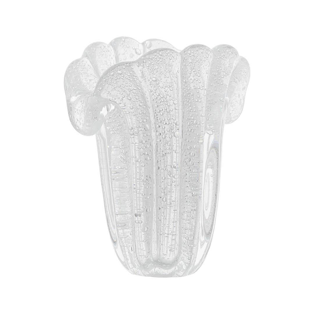 Murano Vaso Decorativo Firenze Transparente Ice 4 | TrendHaus - Decoração para Casa