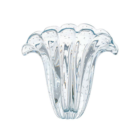 Vaso Murano Decorativo Firenze Transparente em cristal soprado à mão com leveza e brilho natural | TrendHaus