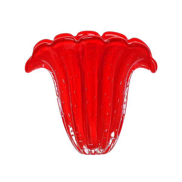 Murano Vaso Decorativo Firenze Vermelho Intenso | TrendHaus - Decoração para Casa