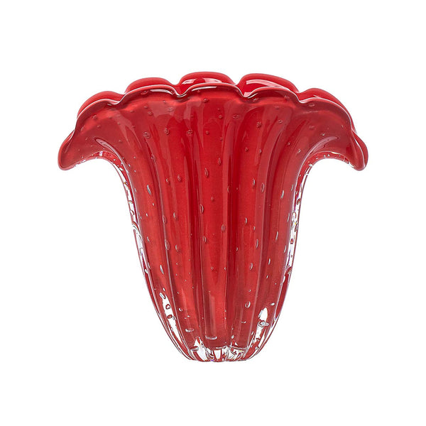 Murano Vaso Decorativo Firenze Vermelho | TrendHaus - Decoração para Casa