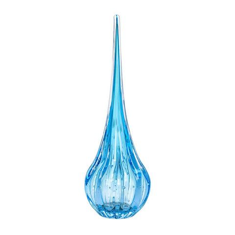 Gota de Cristal Murano Lighthouse Aquamarine em cristal soprado à mão | TrendHaus
