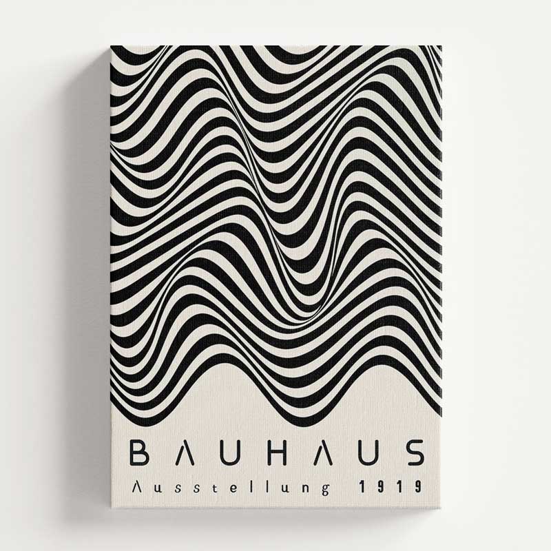 Quadro Decorativo Bauhaus Design Ausstellung 1919 Ondas | TrendHaus Decoração para Casa