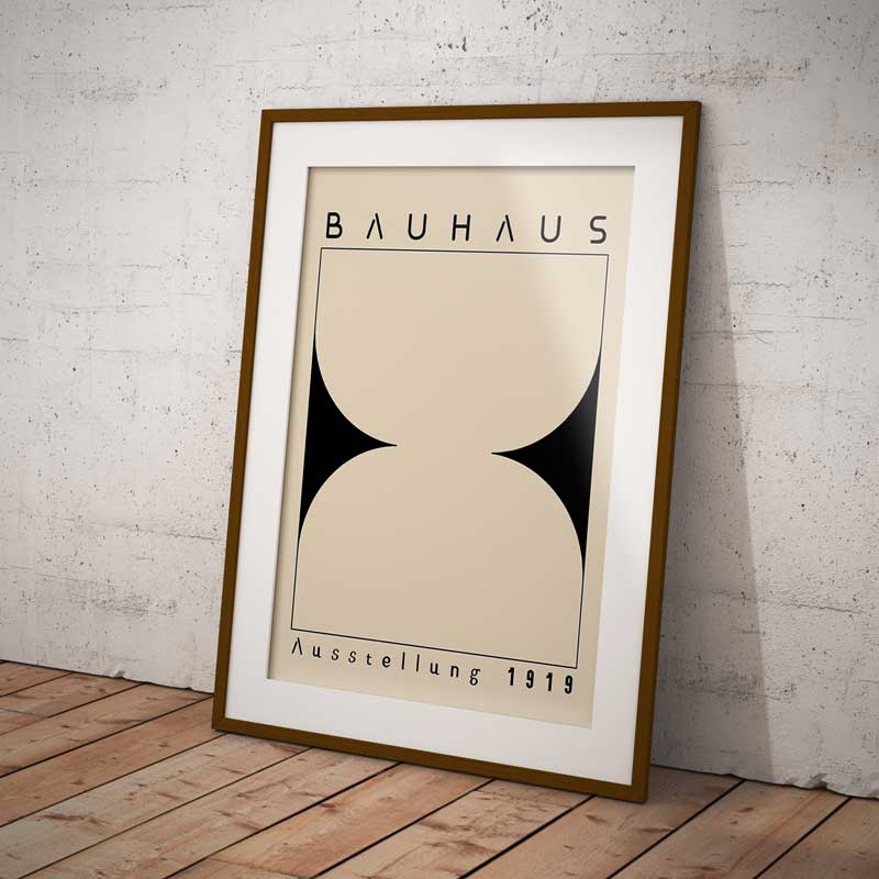 Quadro Decorativo Bauhaus Design Ausstellung 1919 U | TrendHaus Decoração para Casa B