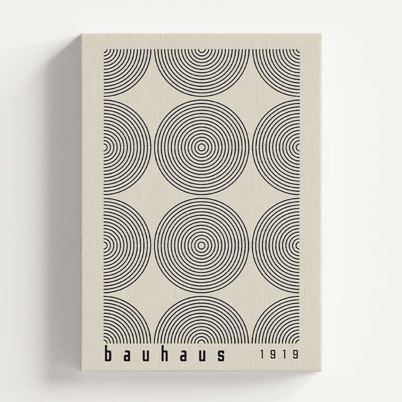 Quadro Decorativo Bauhaus Design Círculos | TrendHaus Decoração para Casa