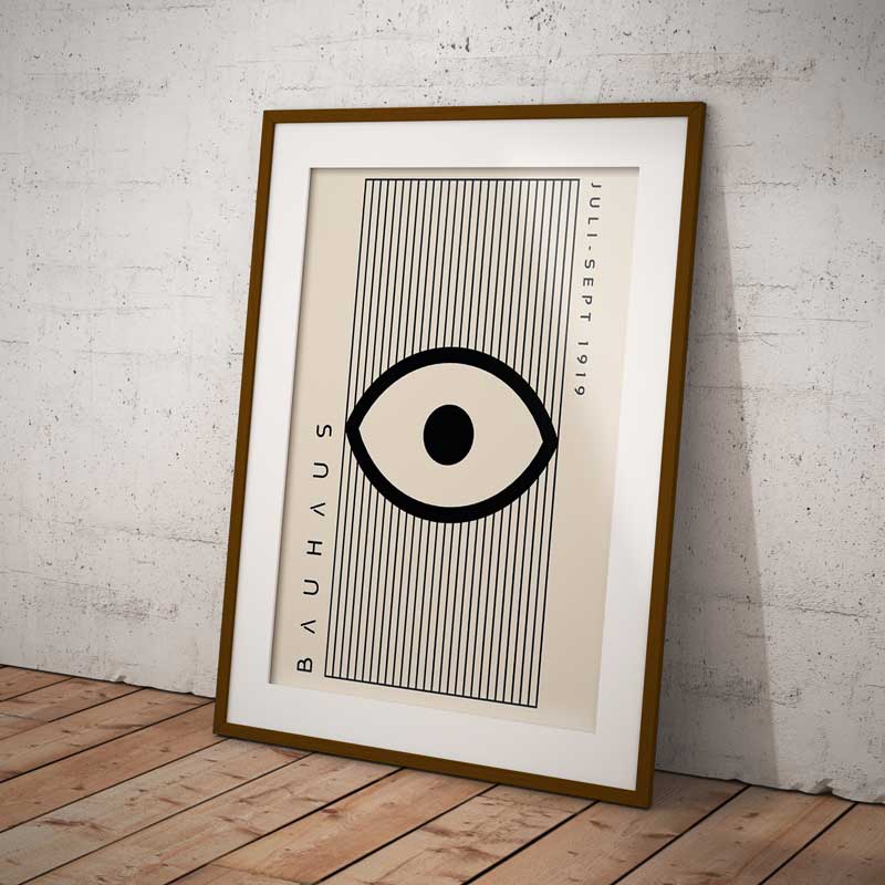 Quadro Decorativo Bauhaus Design Juli-Sept 1919 Eye | TrendHaus Decoração para Casa B