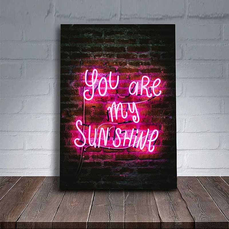 Quadro Decorativo You Are My Sunshine Decora Quarto | TrendHaus - Decoração para Casa