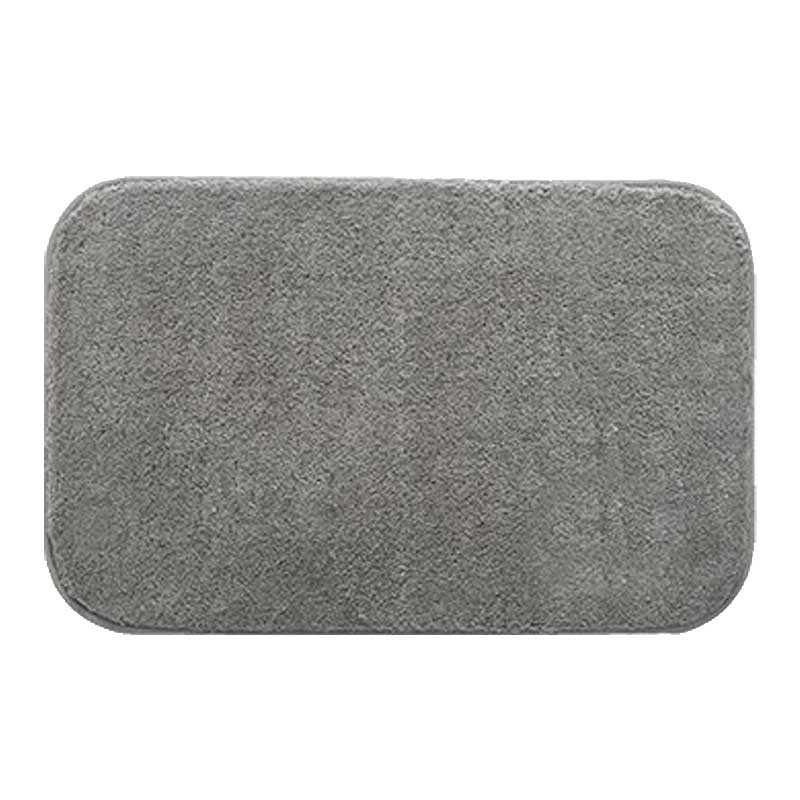 Tapete para Banheiro Antiderrapante Absorvente Plushy Cinza 1| TrendHaus - Decoração para Casa