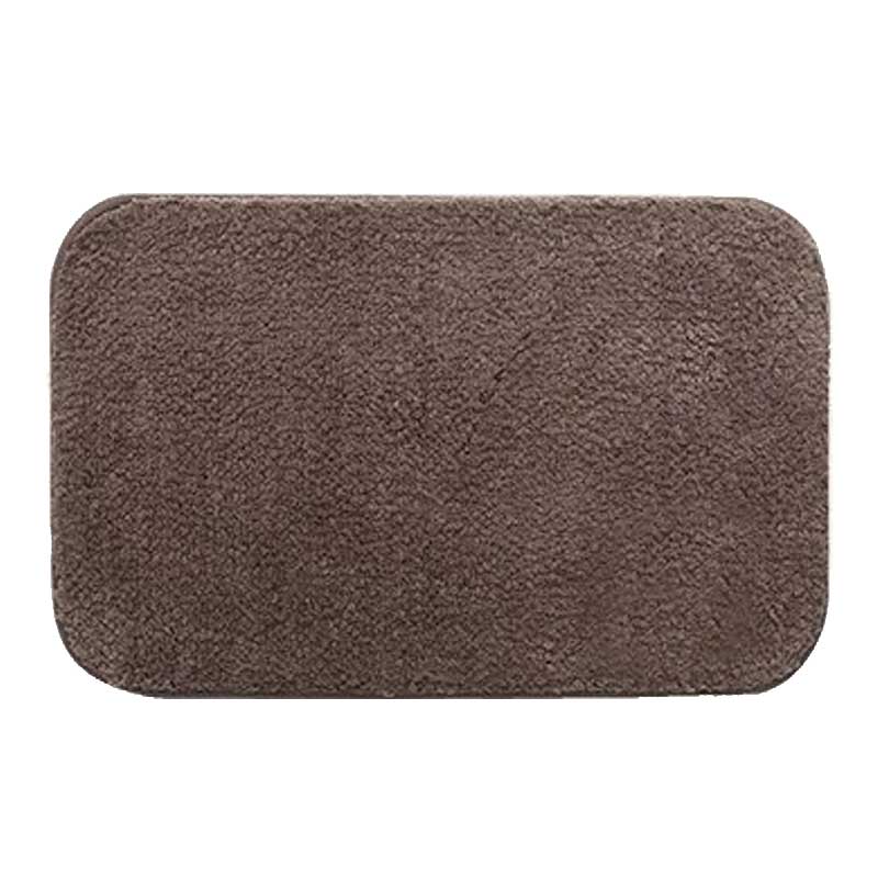 Tapete para Banheiro Antiderrapante Absorvente Plushy Marrom 1 | TrendHaus - Decoração para Casa