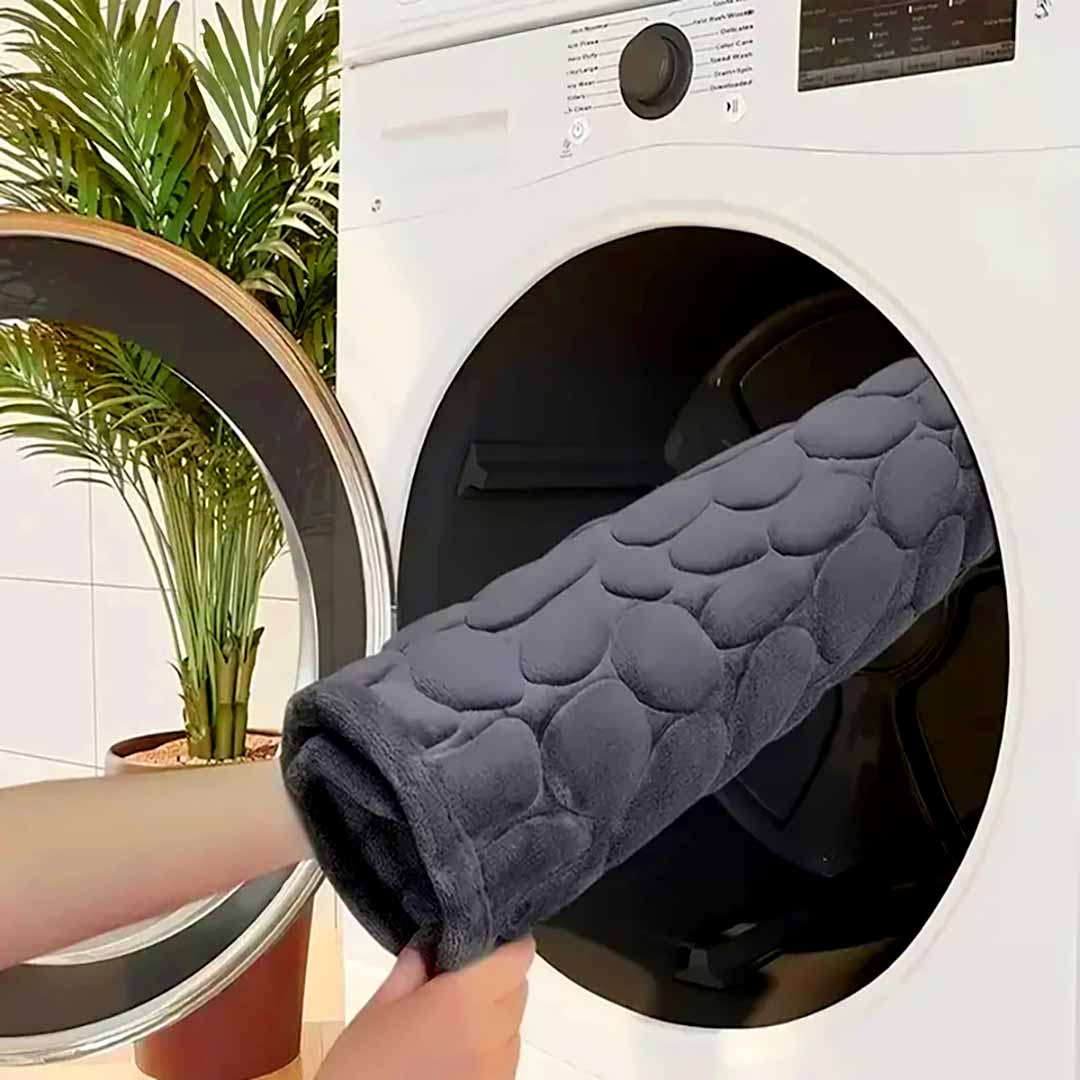 Tapete de Banheiro Antiderrapante Macio Pedras Lavável à máquina | TrendHaus - Decoração para Casa