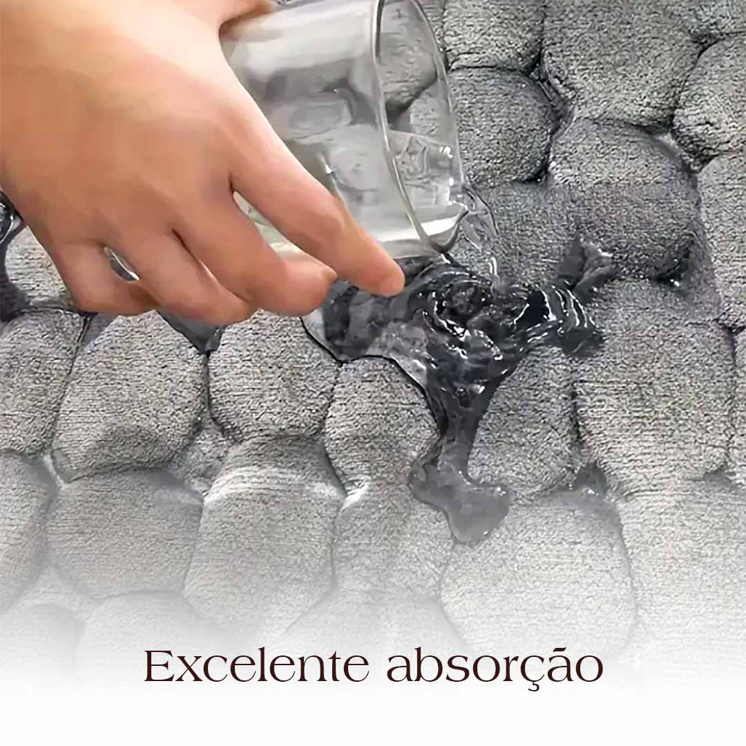 Tapete de Banheiro Antiderrapante Macio Pedras Absorvente de Água| TrendHaus - Decoração para Casa
