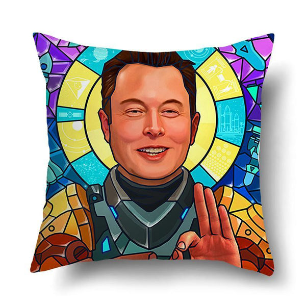 Capa de Almofada Fun Elon Musk - TrendHaus