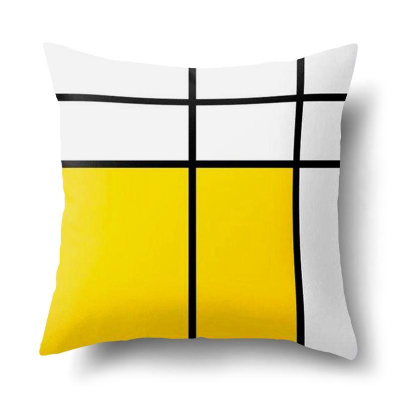 Capa de Almofada Yellow Mondrian - TrendHaus