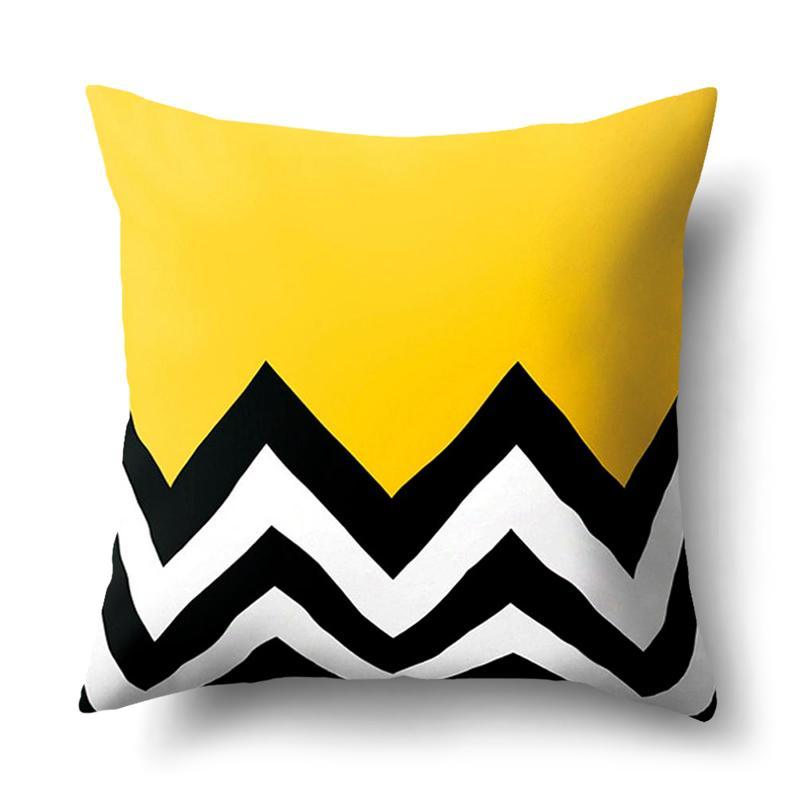 Capa de Almofada Yellow Zig Zag - TrendHaus