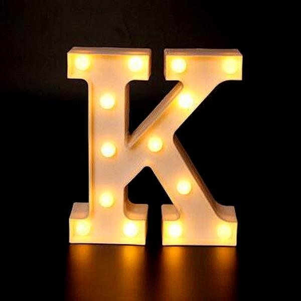 Luminária Letras Decorativas Decoram Sala | TrendHaus - Decoração para Casa K