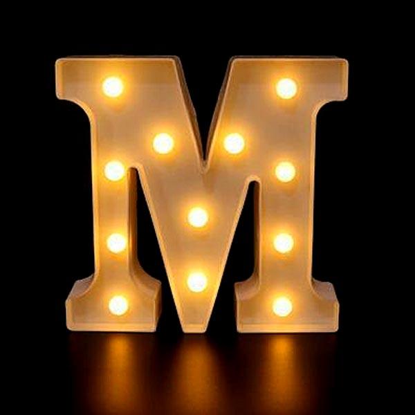 Luminária Letras Decorativas Decoram Sala | TrendHaus - Decoração para Casa M 