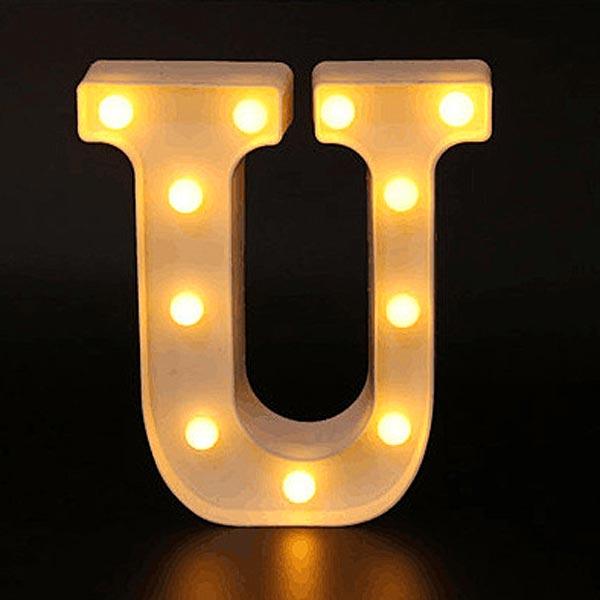 Luminária Letras Decorativas Decoram Sala | TrendHaus - Decoração para Casa U