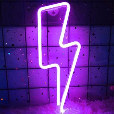 Luminária de Parede Neon Raio - LED | TrendHaus - Decoração para Casa Roxo